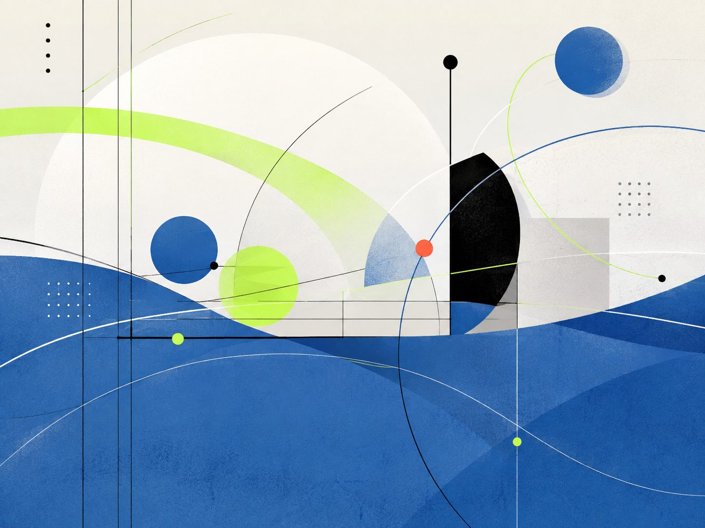 Stylized workplace collaboration collage